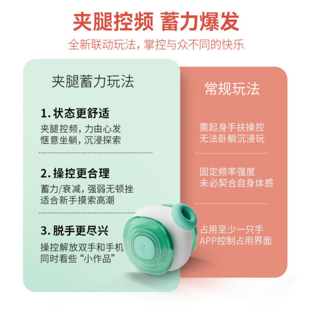 【轻喃】16号夹腿吮吸玩具（送：女神套装）#app远程遥控女生小玩具情趣用品自慰不入体秒潮