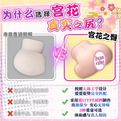 【YUU】宫花真实之尻飞机杯（送：名器润滑液）#臀模双通道成人圣杯真实倒模倒膜名器臀膜