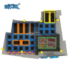 Customized Large Trampoline Park Equipment Indoor Playground Rope Climbing Net For Kids And Adults