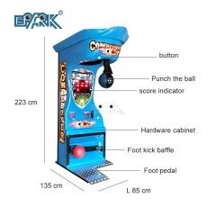 Coin Operated Kick And Boxing Machine Maquina De Boxeo Arcade Game Boxing Punch Machine For Sale