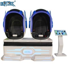 2 Seat Egg Chair Roller Coaster 9D VR Cinema With Shooting Game For Sale