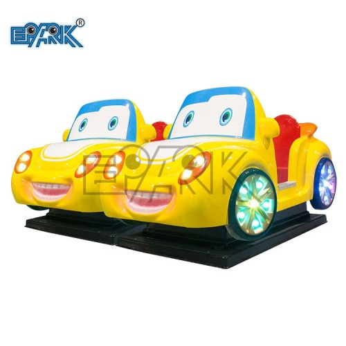 Coin Operated 3d Yellow Car Kids Video Racing Swing Car Game Machine Amusement Park Kiddie Rides