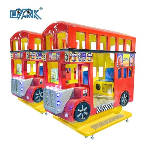 Kids Arcade Carnival Kiddie Rides Electric Video Mini London Bus 3 Players