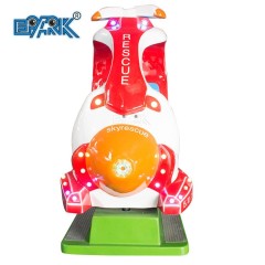 Indoor Amusement Fiberglass Up And Downjet Car Coin Operated Swing Machine Video Car Racing Kiddie Ride