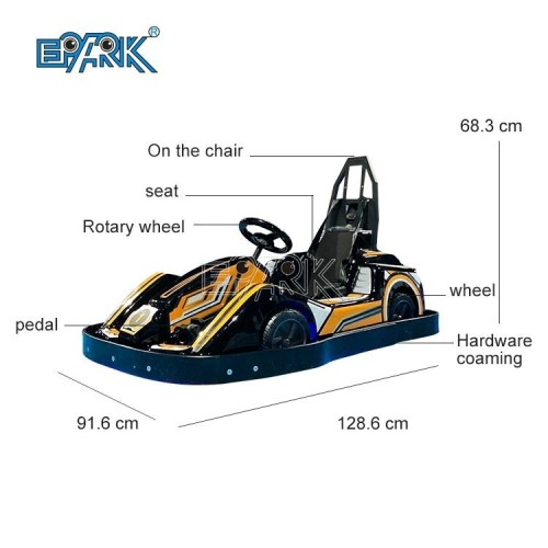 High Speed Karting Electrico Electric Battery Racing Pedal Kids Go Kart Karts For Adults