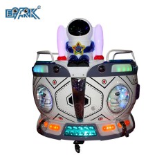 Two Players Coin Operated Kids Ride Revolving Cup Kiddie Ride Machine Interstellar Space Capsule