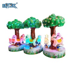 3 Players Indoor Carousel Small Kiddy Ride Carousel Horse