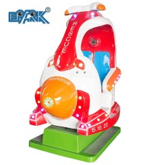 Indoor Amusement Fiberglass Up And Downjet Car Coin Operated Swing Machine Video Car Racing Kiddie Ride