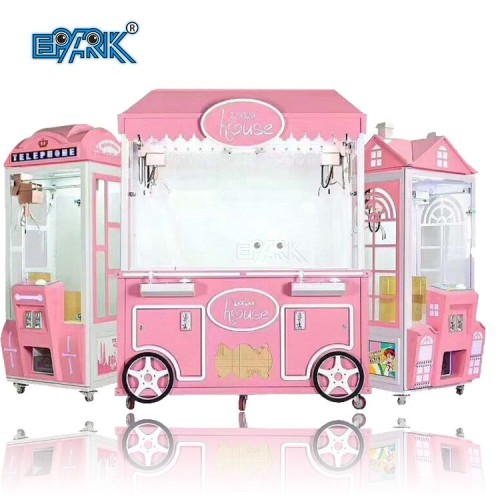 Milk Cart Crane Machine Double Players Arcade Claw Machine For Sale