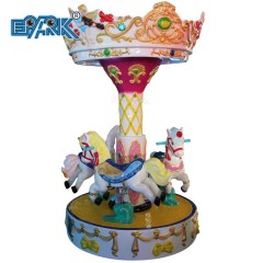 Children Outdoor Merry Go Round Amusement Park Equipment Kids 3 seats Mini Carousel