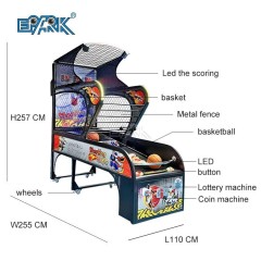 Adult Indoor Electronic Coin Operated Skill Shooting Crazy Hoop Street Basketball Arcade Game Machine For Philippines