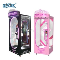 Low Coin Operated Game Machine Crazy Pink Date Prize Machine With For Family Entertainment