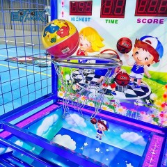 Coin Operated Game Street Basketball Arcade Game Machine Kids Basketball Shooting Machine