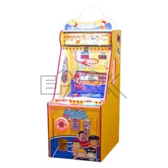 Happy basketball baby household coin operated lottery ticket redemption game machine