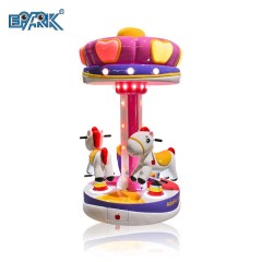 Design Lovely Rotation Swing Machine Apple Carousel For 3 Players