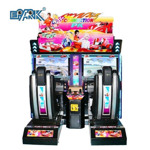 Trip Round Online 42lcd Inch Motorcycle Double Children Simulation Car Super Video Bike 32 Lcd 3d Racing Game Machine