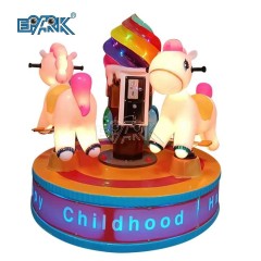 Amusement Park 3 Person Carousel Gaming Equipment Children Ride Gaming Equipment