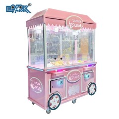 Coin Operated Arcade Game Milk Cart 2 Players Claw Crane Machine Toy Mini Claw Machine With Bill Acceptor