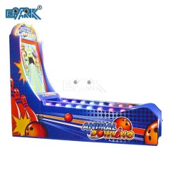 Arcade Simulator Game Forest Bowling Ball Machine Kids Indoor Coin Operated Bowling Game Cartoon Animal Bowling Machine