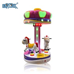 Design Lovely Rotation Swing Machine Apple Carousel For 3 Players