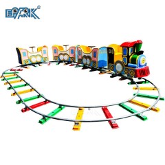 Outdoor Playground Equipment Carnival Games Battery 7 Seats Electric Mini Track Train