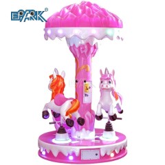 Children Outdoor Amusement Park Equipment Merry Go Round Kids 3 Seats Mini Carousel For Sale