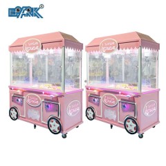 Coin Operated Arcade Game Milk Cart 2 Players Claw Crane Machine Toy Mini Claw Machine With Bill Acceptor