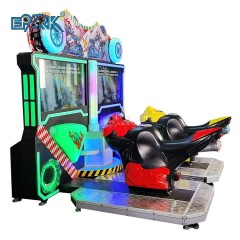 2 Player Coin Operated Lcd Simulation Arcade Racing Motor Game Machine For Kids