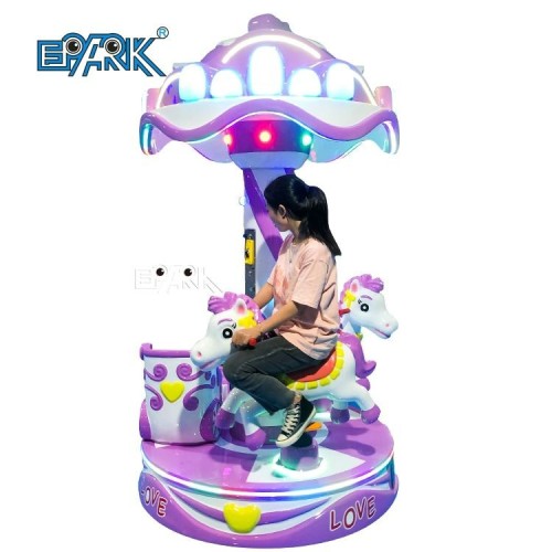 Indoor Amusement Electric Merry Go Round Children 3 Seats Small Carousel with CE approved