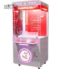 Coin Operated Japanese Pink Mini Candy Light Doll Toy Plush Vending Crazy Toys 2 Claw Machine With Bill Acceptor