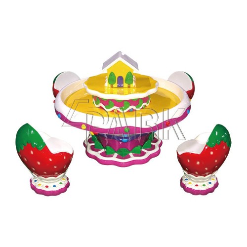 Children amusement machine fiberglass sand table Strawberry Cake Sand Table for sale