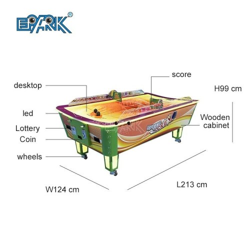 Coin Operated Air Hockey Game Machine Mesa De Hockey De Aire Curved Surface Air Hockey Table