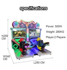 Amusement Zone Coin Operated Motor Video Motorcycle Racing Simulator Arcade Game Machine For Sale
