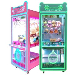 Coin Operated Token Arcade Mquina De Garra Mini Toy Catcher Prize Claw Machine With Bill Acceptor Claw Crane Vending Machines