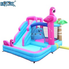 Indoor Outdoor Inflatable Bouncing Games Giant Bouncy House Flamingo Jumping Castle Bounce Slide Inflatable Bouncer For Kids