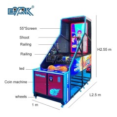 Coin Operated Basketball Shooting Machine Maquina De Baloncesto Basketball Machine For Amusement Park