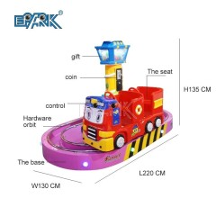 Coin Operated Track Carousel Electronic Rotation Train Go Round Carousel Game Machine