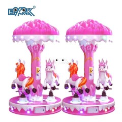 Children Outdoor Amusement Park Equipment Merry Go Round Kids 3 Seats Mini Carousel For Sale