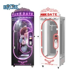 Low Coin Operated Game Machine Crazy Pink Date Prize Machine With For Family Entertainment