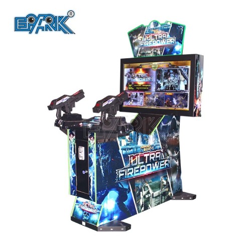 Flashing Lights Gun Shooting Arcade Video Game Machine