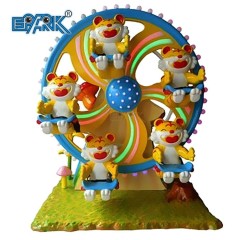 Small Amusement Park Rides Kiddie Happy Little Tigers Mini Ferris Wheels With Fence