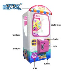 Coin Operated Game Machine Candy House Lollipop Vending Machine For Sale