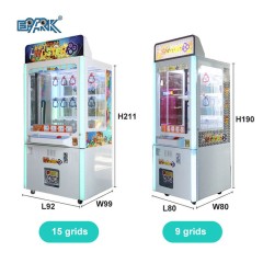 Amusement Center Key Master 15 Lots Soft Toy Push Win Vending Game Machine For Sale