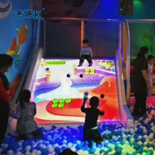 Interactive Floor Projection Game 3d Children Indoor Playground Ar Holographic Immersion Interactive Projection Slide