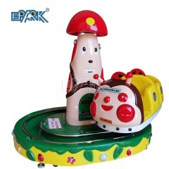 Attractive Amusement Game Coin Operated 2 Seats Round Mini Kids Train Machine