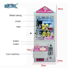 Coin Operated Candy Vending Machine Mini Claw Machine With Bill Acceptor For Claw Game Machine