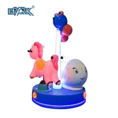 Kids Ride on 2 Seats Coin Operated Electric LED Lighting Mini Carousel