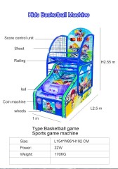 Indoor Game Machine Crazy Hoop Basketball Arcade Game Machine Basketball Machine