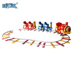 Kids Electric FiberglassTrain Amusement Park Rides 5 Seats Mini Track Train