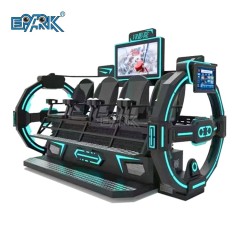 Realidad Virtual Tendencia VR Roller Coaster Coin Operated Arcade Games 360 Chair 9D VR Slide VR 4 Seats Cinema Simulator